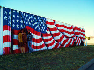 american flag mural complete