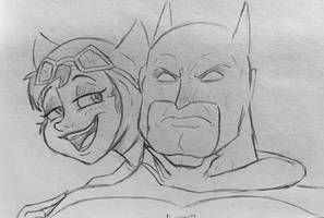 Batman and Catwoman Sketches