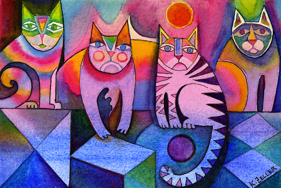 kaleidoscope of cats