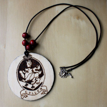 Twilight Pyrographic Necklace