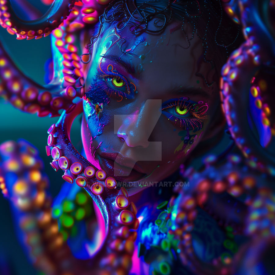 Lady Octopus Evil Octopus lady by wellowr on DeviantArt