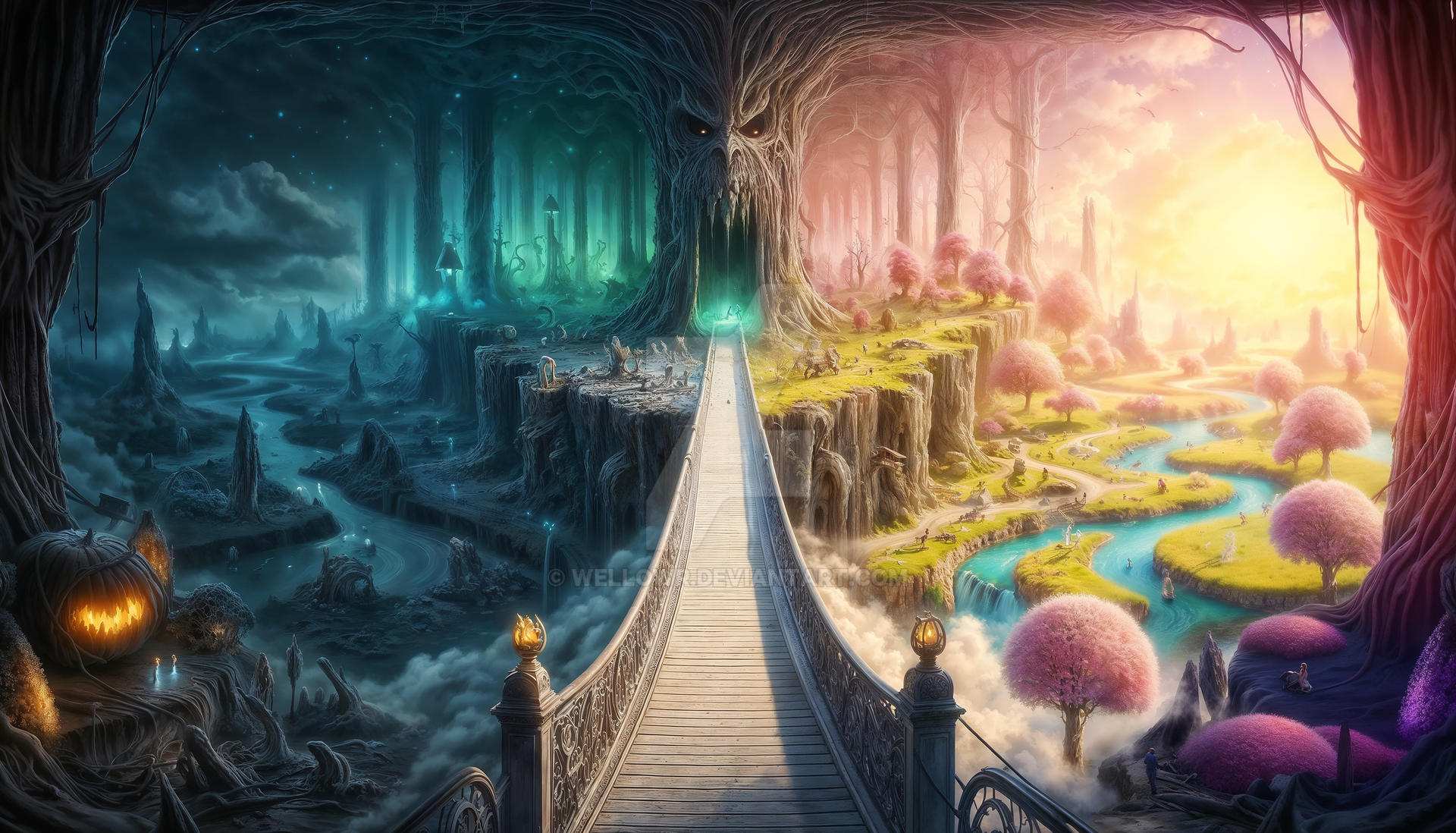 The Bridge Between Two World Contrasts by wellowr on DeviantArt
