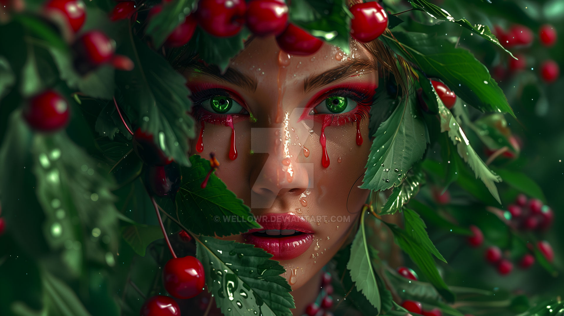 Cherry Portrait by wellowr on DeviantArt