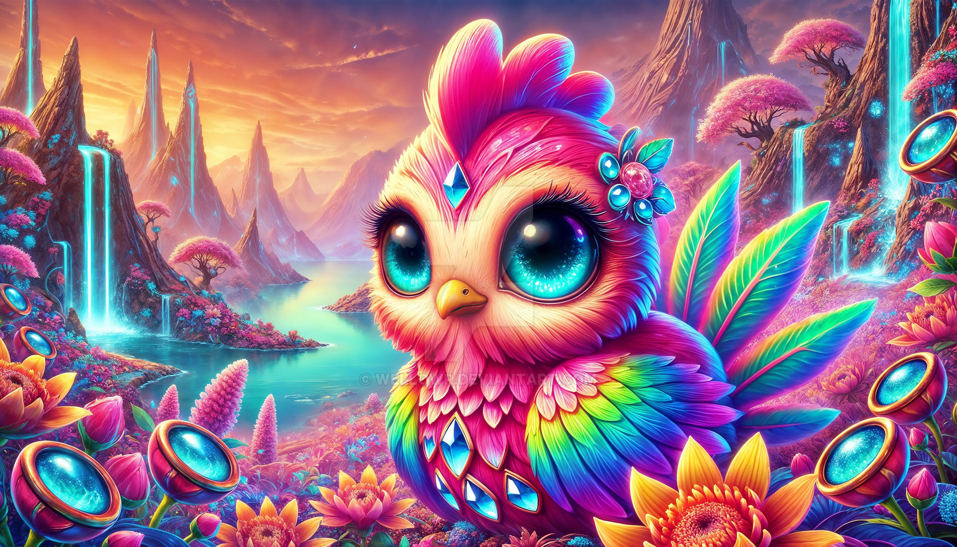 Chicken Deviantart The Cute Fantasy Chicken by wellowr on DeviantArt