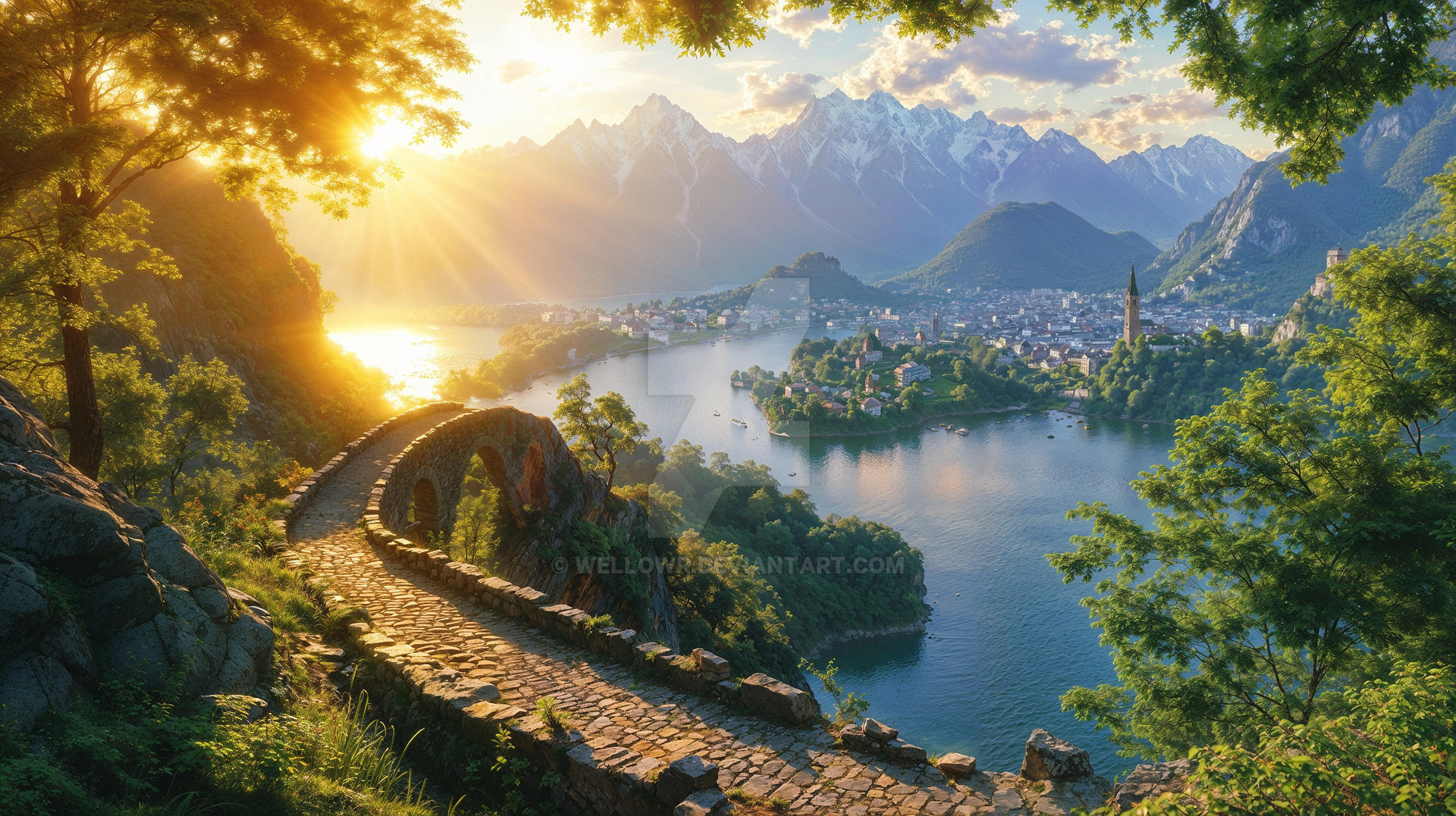 The City In The Distance by wellowr on DeviantArt