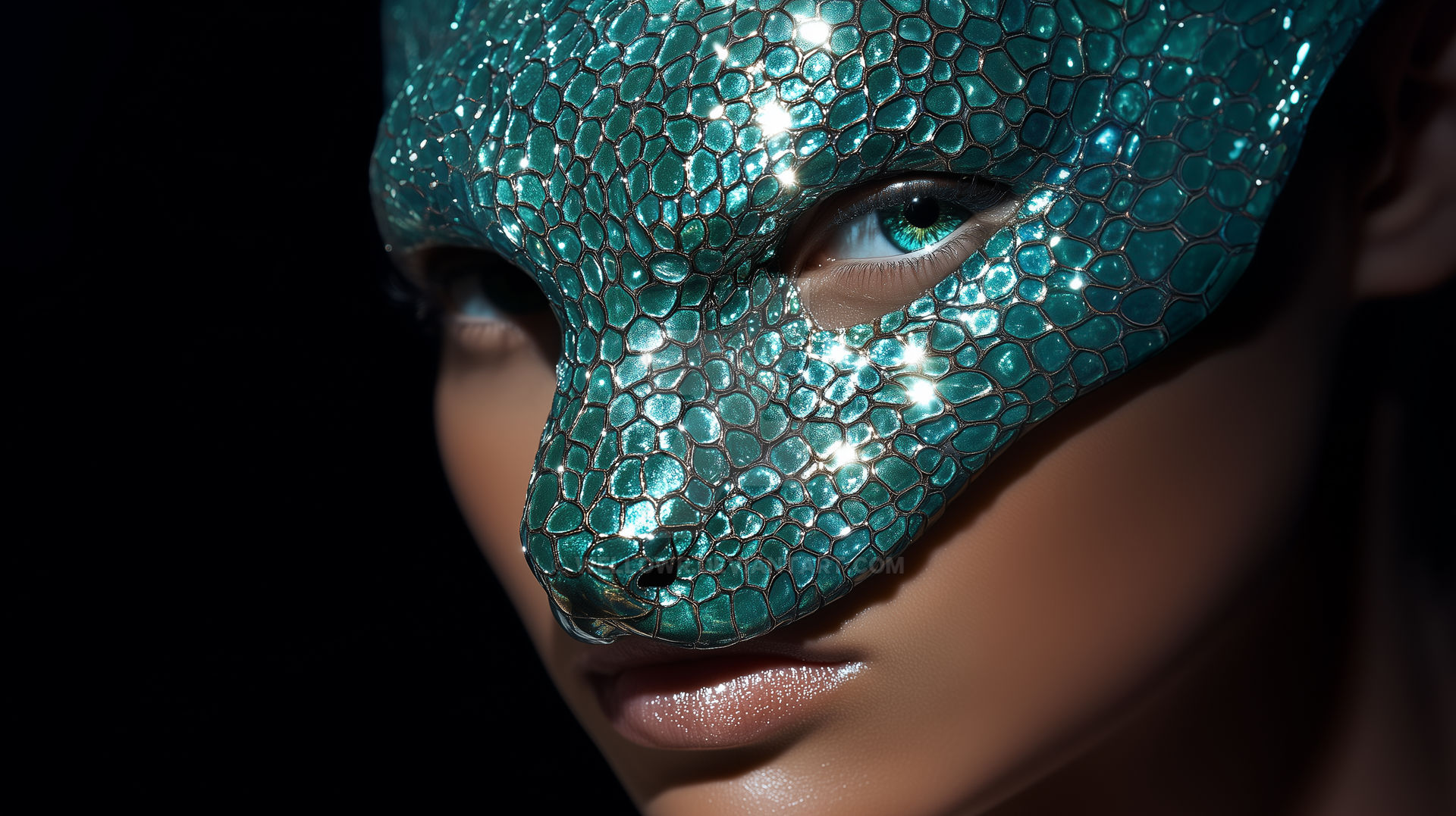 Beautiful Snake FaceMask by wellowr on DeviantArt
