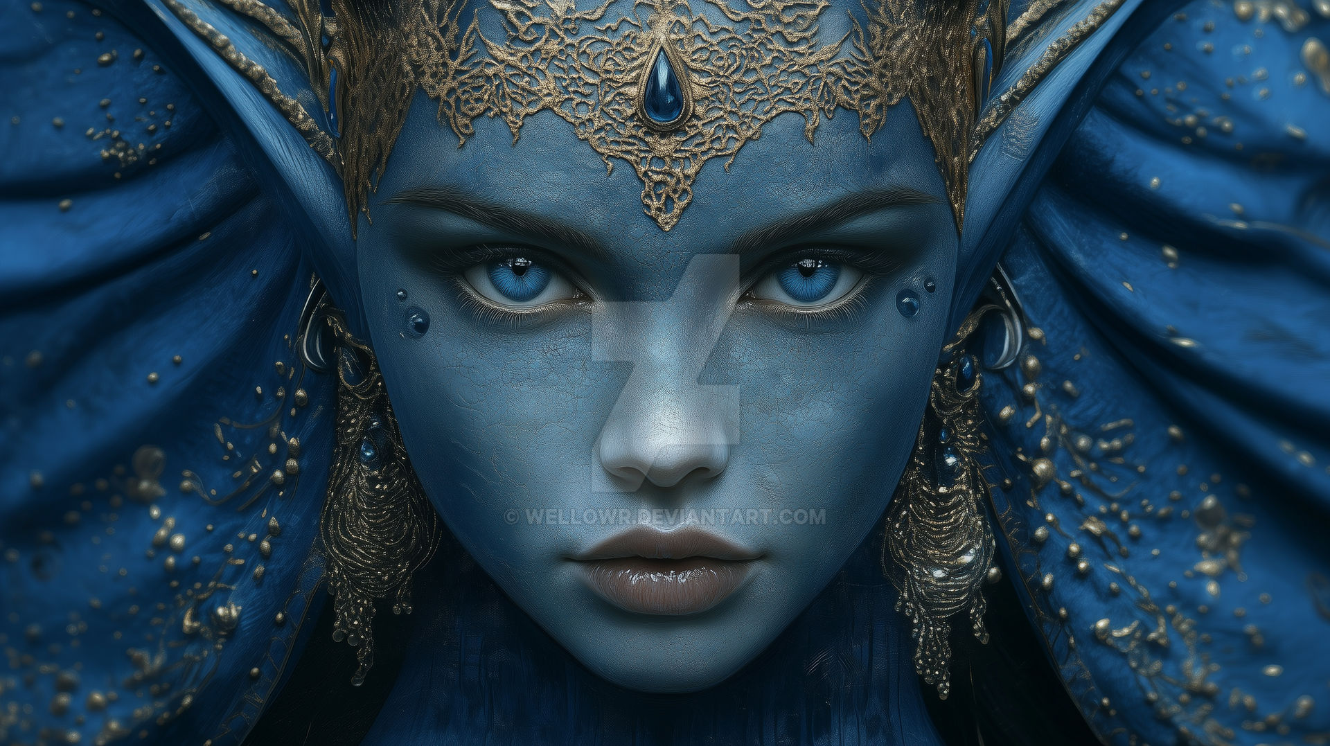 Alien Elf The Blue Alien Elf by wellowr on DeviantArt