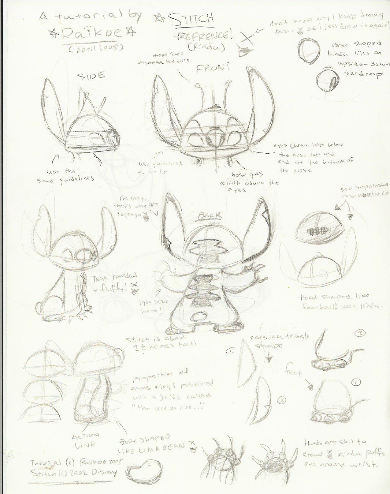 Stitch- Character Reference by raikoe on DeviantArt