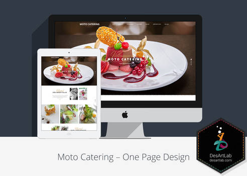 Moto Catering One Page Design