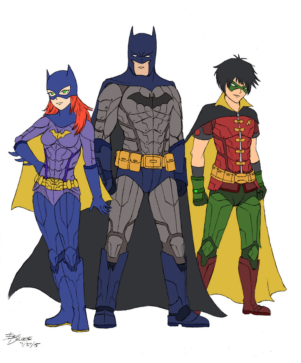 Batman, Robin and Batgirl Fanart by XenonVincentLegend on DeviantArt