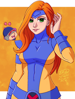 Arttrober 2021 Day 18: Jean Grey from the X-Men