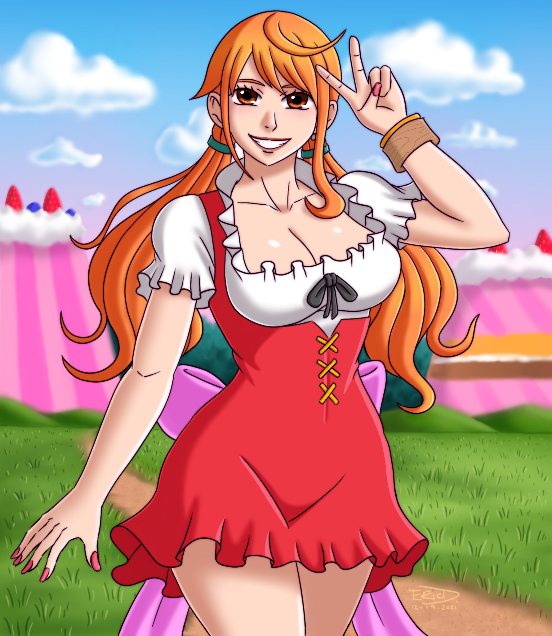 Nami Whole Cake Island Style By Xenonvincentlegend On Deviantart