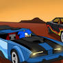 Hot Wheels World Race-(Sonic vs Dudley)