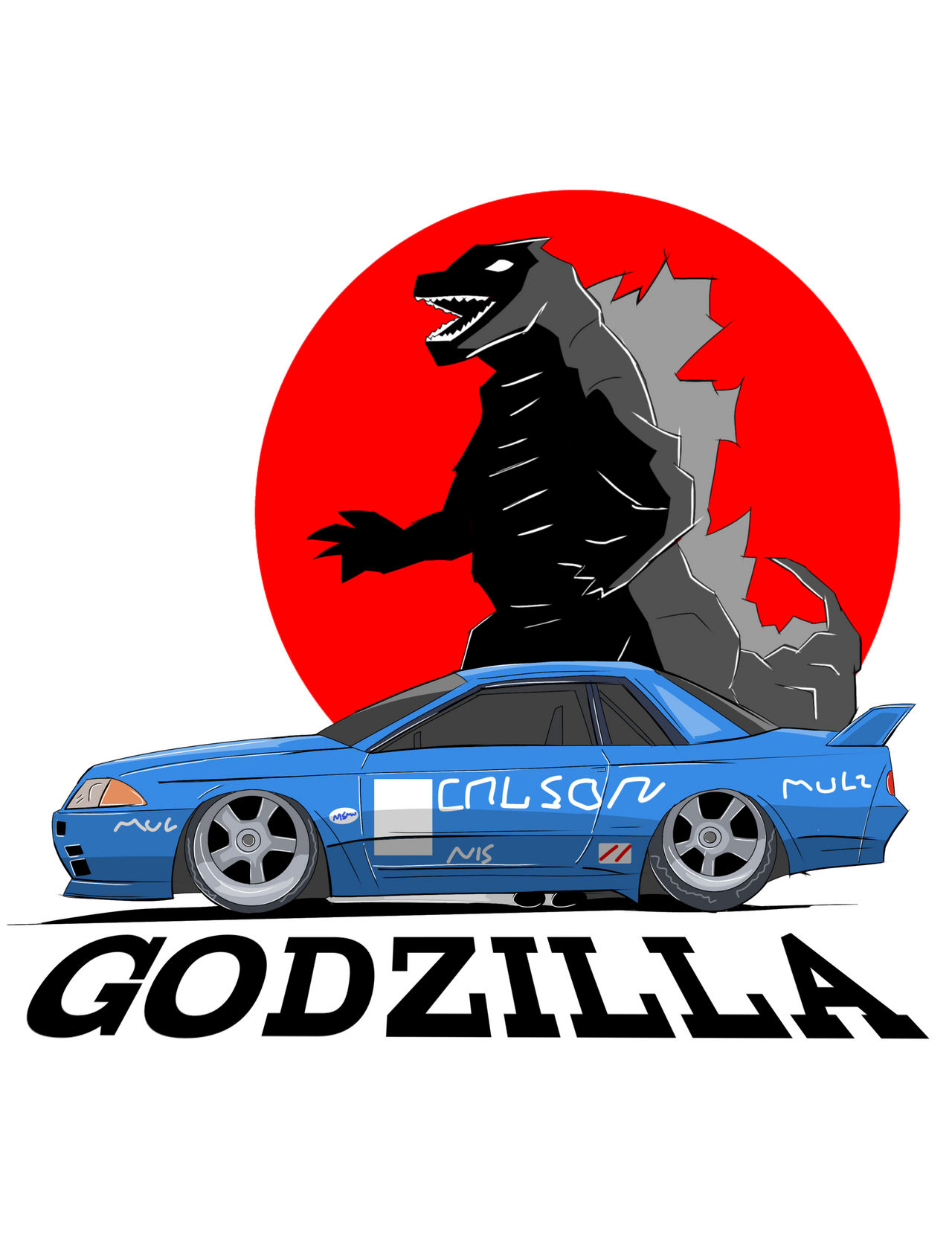 Nissan GTR-R32 Godzilla by 94eliasdesing on DeviantArt