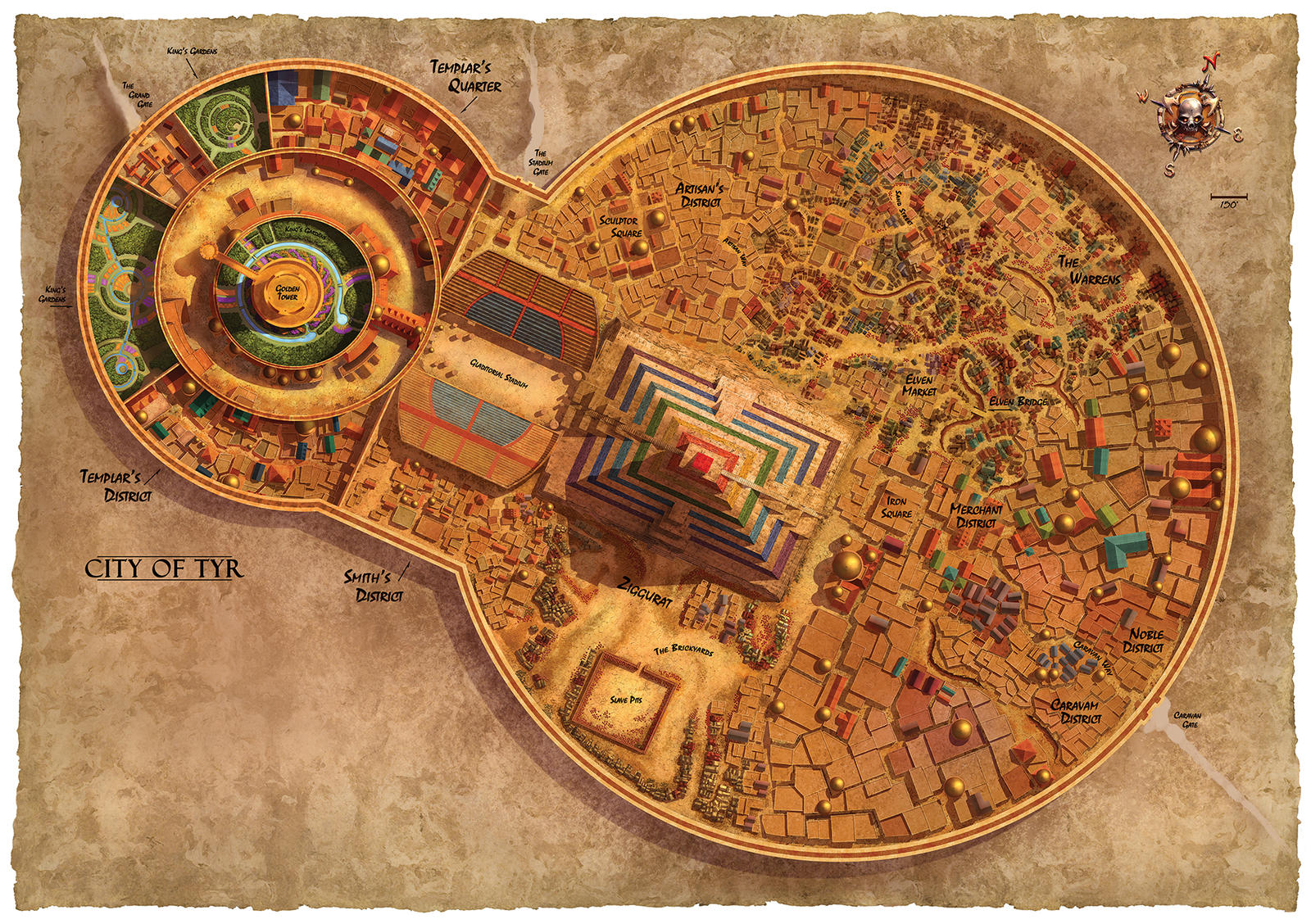 Dark Sun Poster Side 2 - City of Tyr by dangercook on DeviantArt