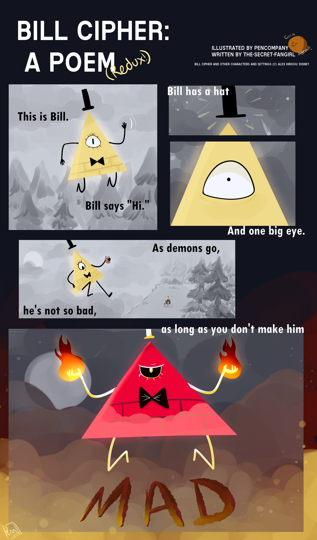 Bill Cipher A Poem Redux By Pencompany On Deviantart. black kitchen with me...