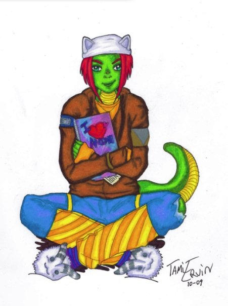 Anime Riding Lizard Anime Loving Lizard by TamiSkullZ on DeviantArt