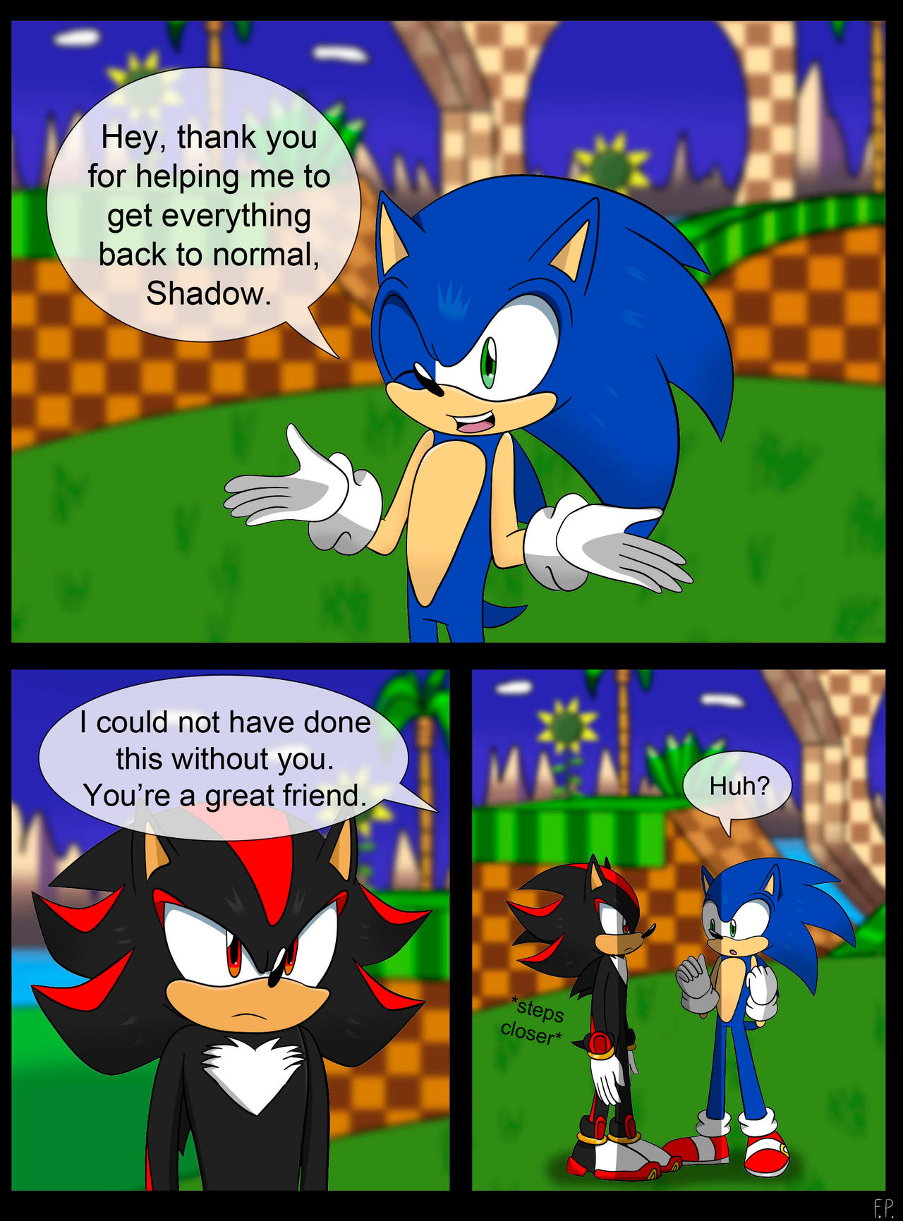 Shadow's hug page 1 by FennecP on DeviantArt