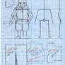 Sans Posable Doll SKETCHES AND TEMPLATES