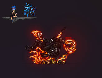 Ghost Rider sculpture JUS by Zartrix