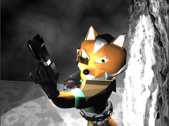 Star Fox 3D render