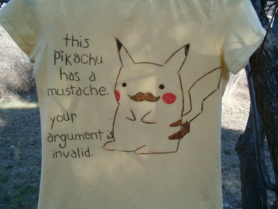 Pikachu and Mustache Shirt