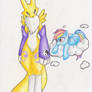 Renamon and Rainbow Dash