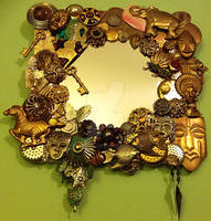 Faux Jewelry Mirror