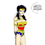 Wonder Woman Tied Up and Shackled