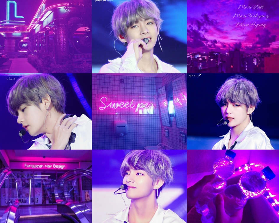 Kim Taehyung - Purple edit [by me] by MariTaehyung on DeviantArt