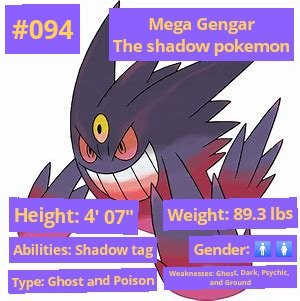 Gengar  Pokédex