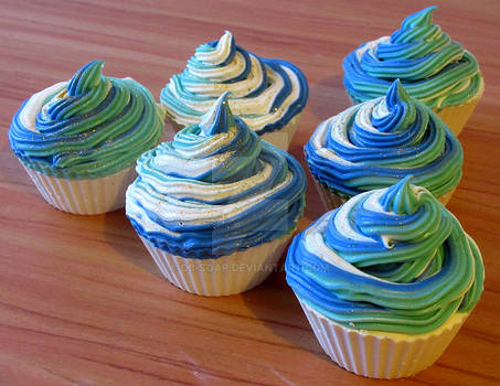 Peppermint Cupcake Soaps