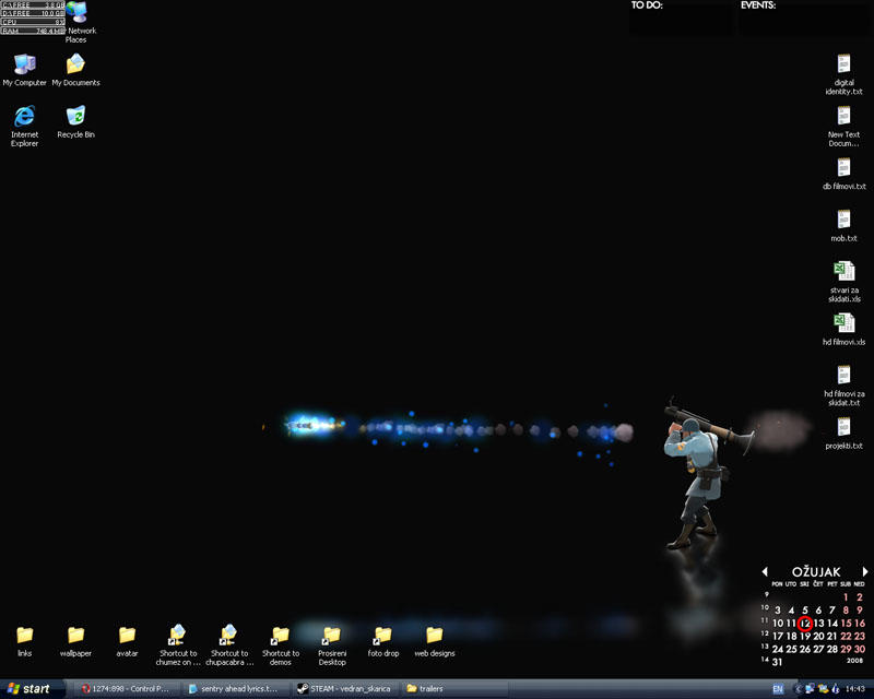 my cleaned up desktop