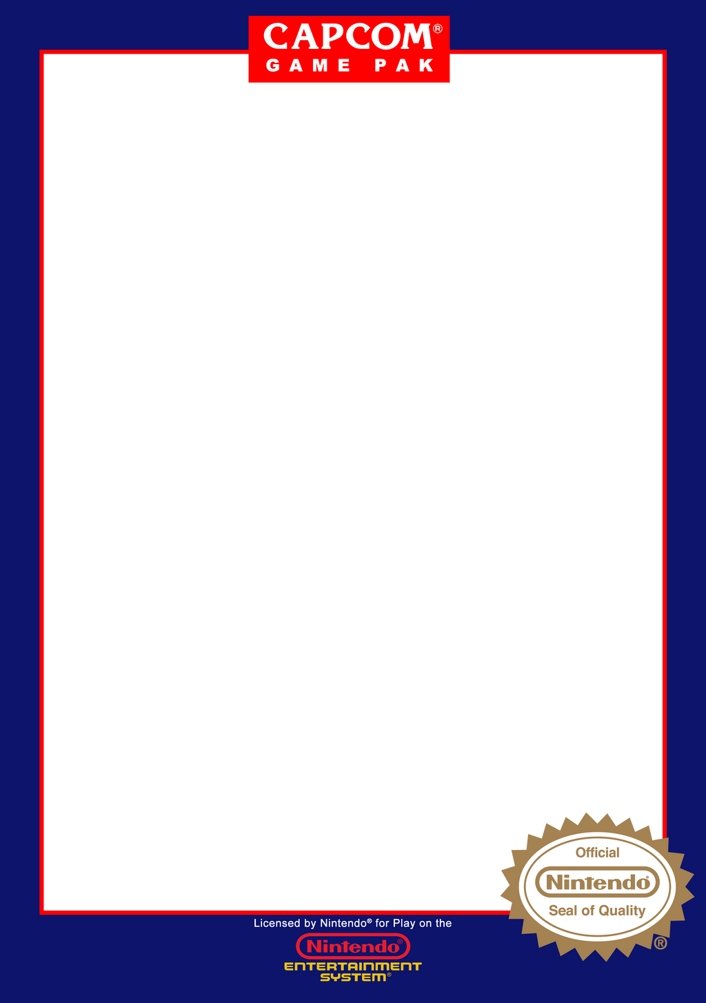 NES Front Cover of Box Template by CadmiumRED on DeviantArt