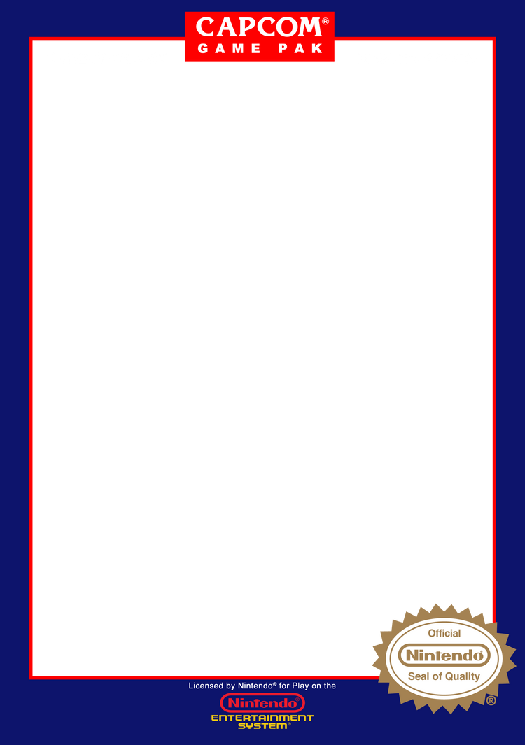 Capcom NES Front Cover of Box Template by CadmiumRED on DeviantArt