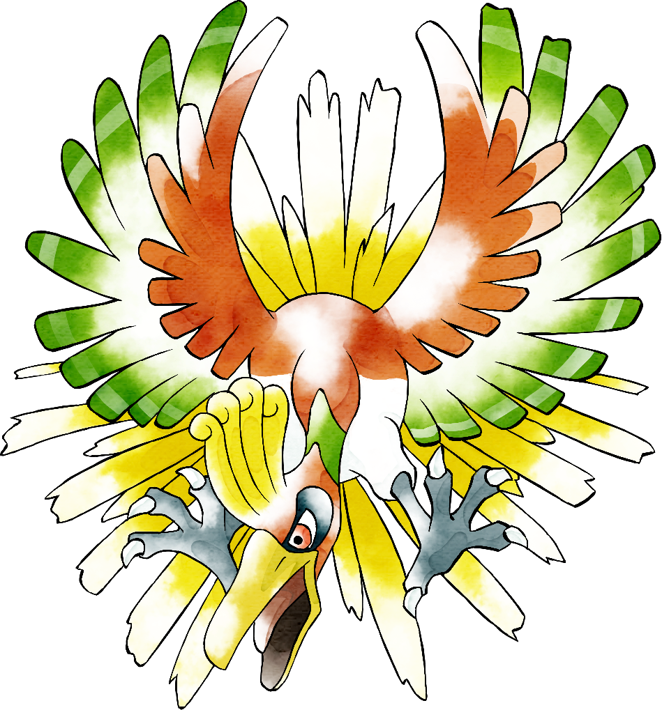 Ho-Oh Shiny Version by Xous54 on DeviantArt