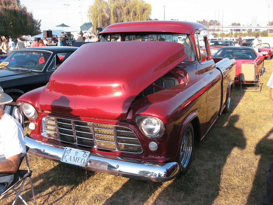 55' Red Chev Pickup B