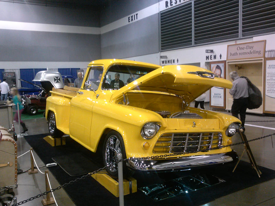 55' Yellow Chevy PickUp A