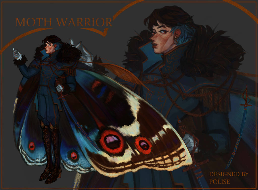 Moth warrior #3 by poliseart on DeviantArt