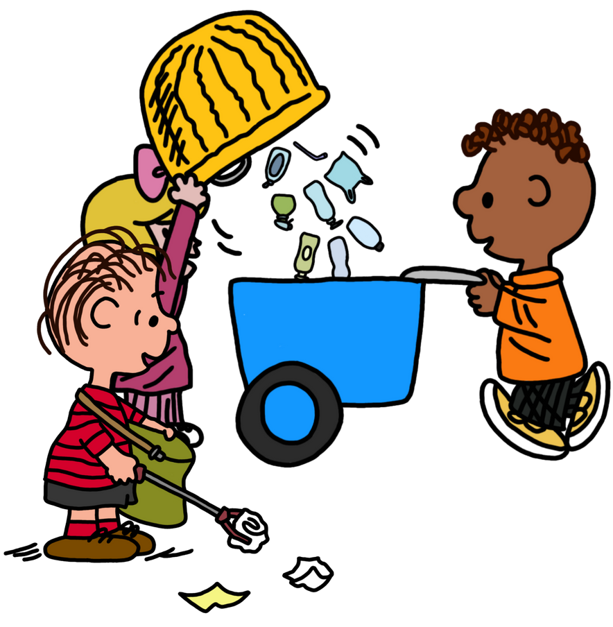 Garbage Linus Here's Janice, Franklin and Linus throwing garbage by RexellPaulLopez08 ...