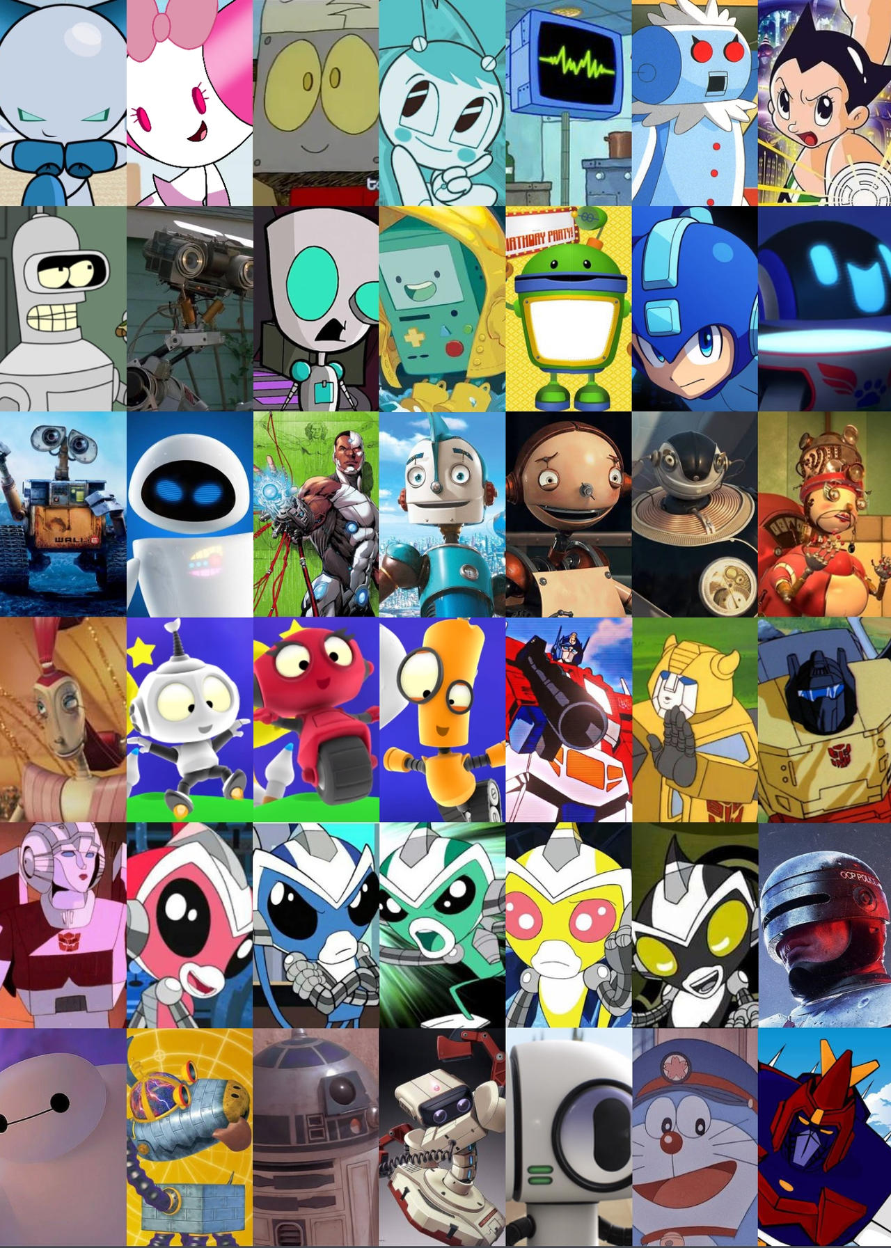 All Robotics and Cyborg characters collage. by RexellPaulLopez08 on ...