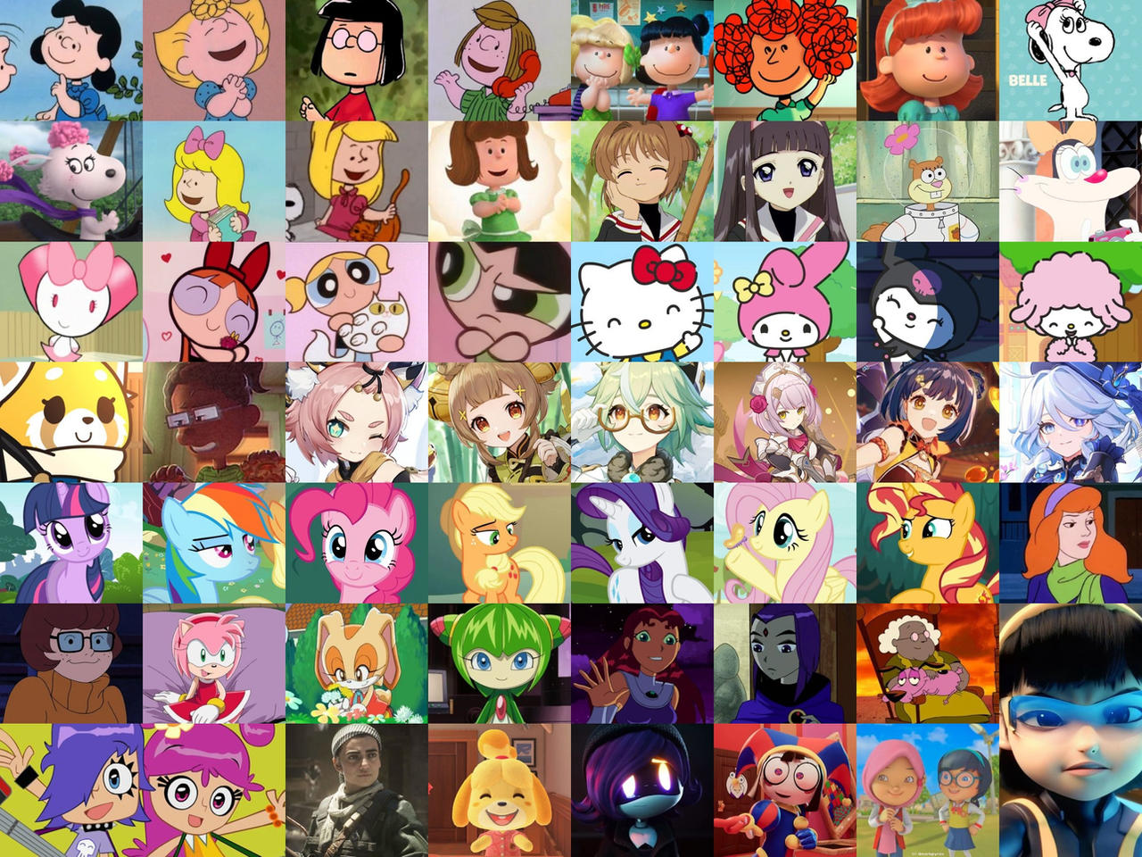 Characters Collages Deviantart My favorite female characters collage. by RexellPaulLopez08 on DeviantArt