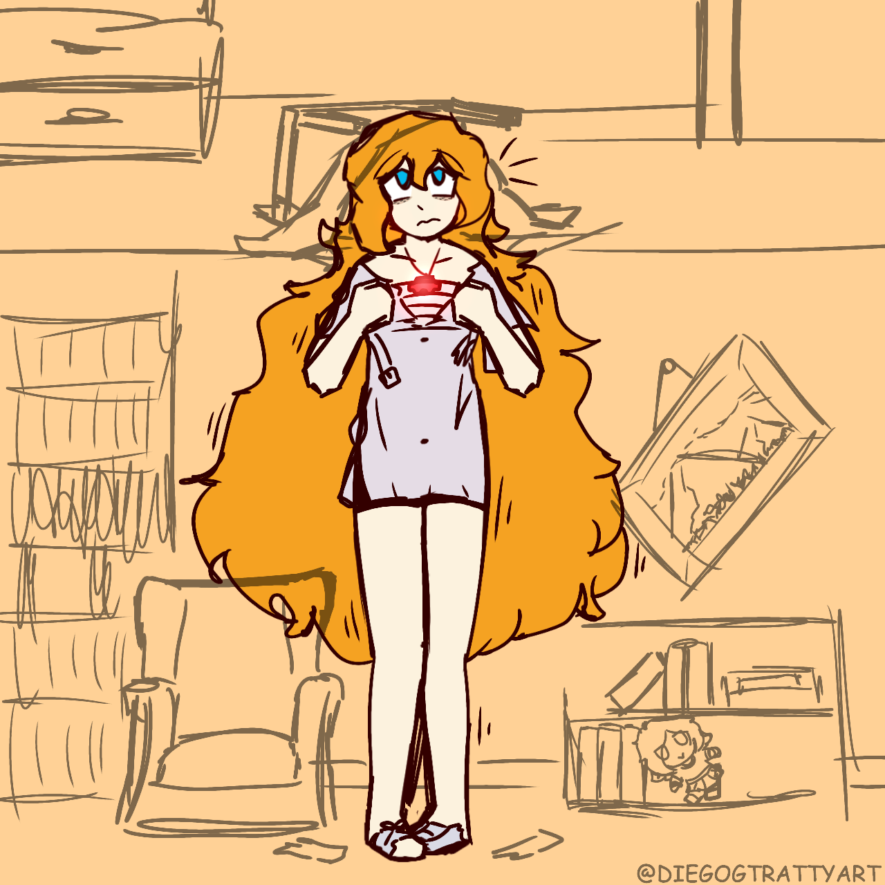 Hair Fight Deviantart Attack of hair when the title by DiegoGTRatty on DeviantArt