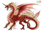 OC- Fire Dragon by artstain