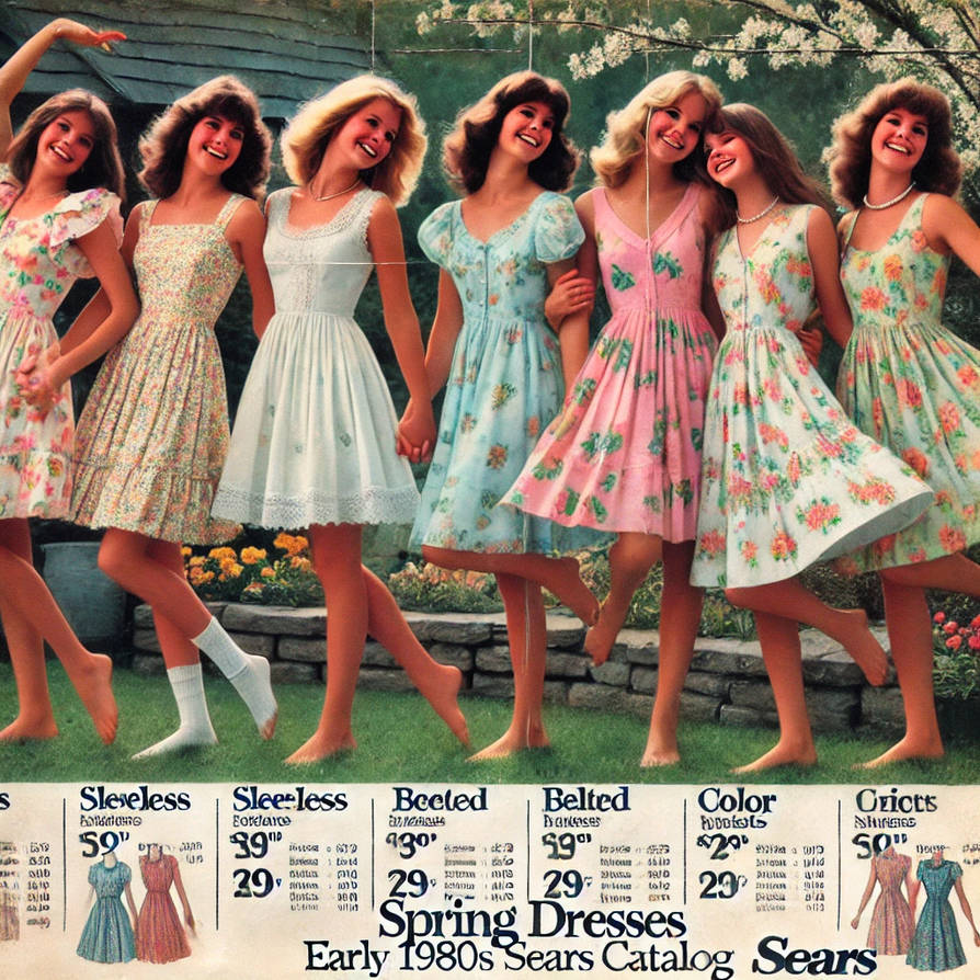 1983 Sears Catalog Spring Dresses by Arsenick2021 on DeviantArt