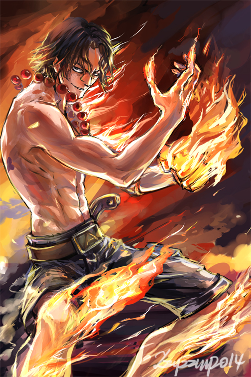 Ace - One Piece Fan Art #2 by ShadowGardenInk on DeviantArt