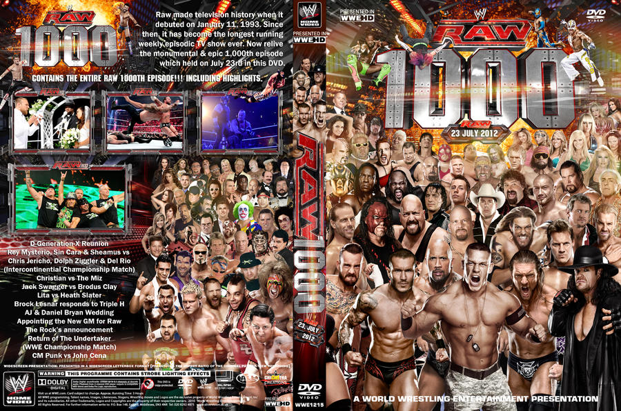 Wwe Raw 1000 Dvd Cover V2 By Chirantha On Deviantart Wwe Raw 1000 Dvd Cover V2 By Chirantha On Deviantart