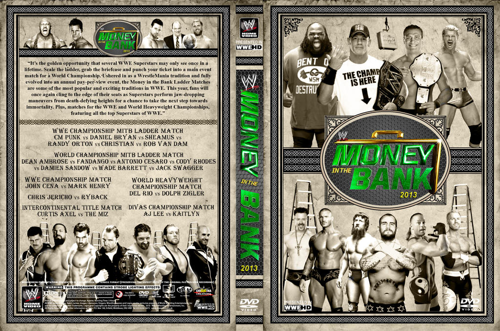 WWE Money in the Bank 2013 DVD Cover V2