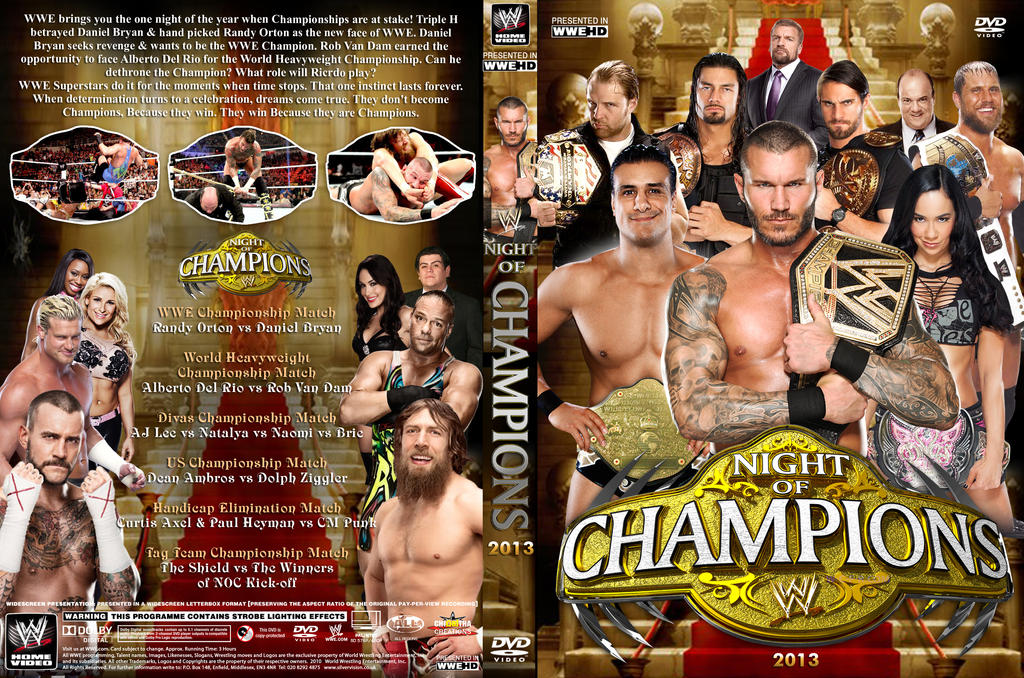 WWE Night of Champions 2013 DVD Cover V3