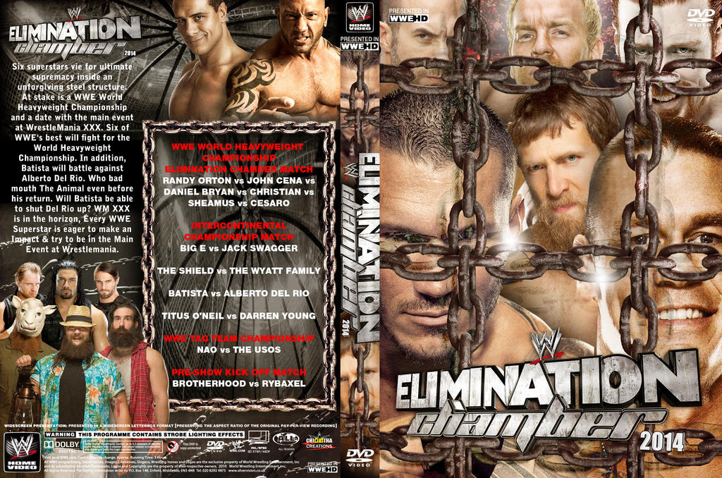 WWE Elimination Chamber 2014 DVD Cover V1